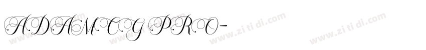 ADAMCG PRO字体转换